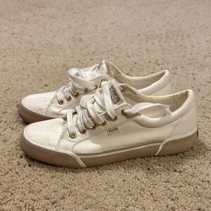 Keds Women's White and Tan Sneakers